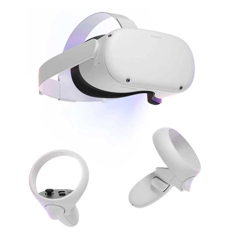 Meta Quest 2 Advanced All-In-One 256GB Virtual Reality Headset- Gray - أكسسوار محاكاة
